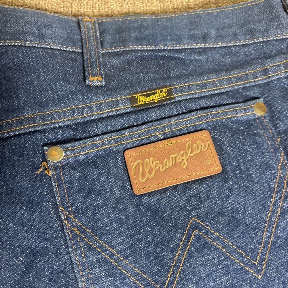 VTG Wrangler Men’s Jeans 50x34 Irregular NWOT Blue USA